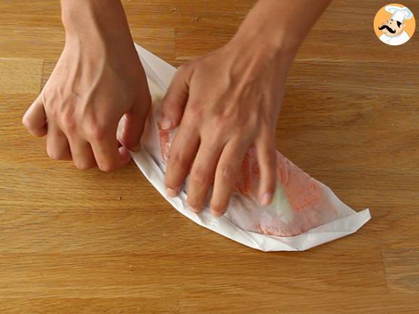 Salmone al cartoccio - Preparazione tappa 4