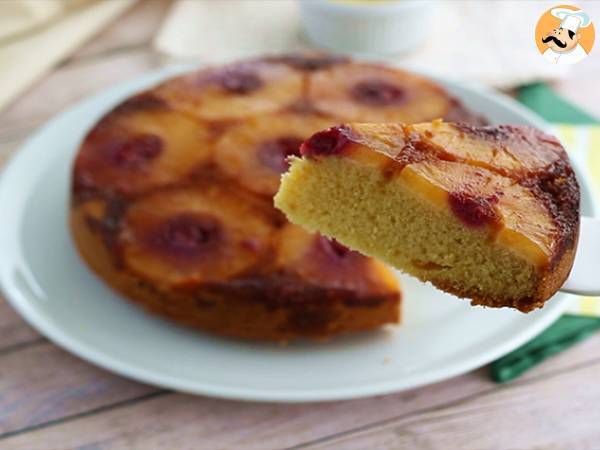 Torta rovesciata all'ananas - Ricetta semplice e golosa - Preparazione tappa 7