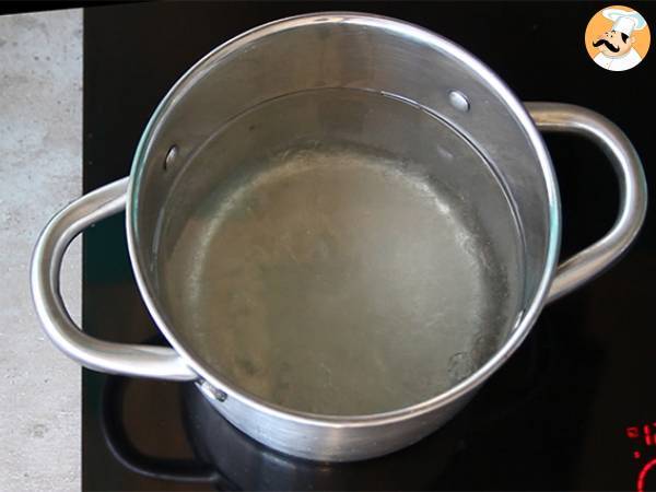 Sciroppo alla menta fatto in casa - Preparazione tappa 1