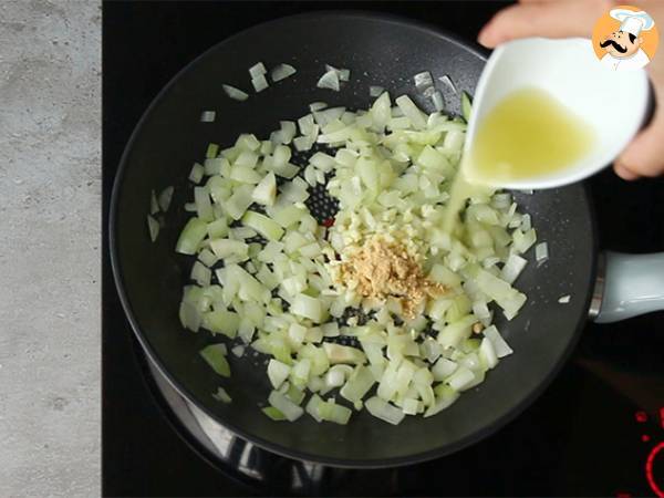 Gamberi al curry e latte di cocco - Preparazione tappa 1