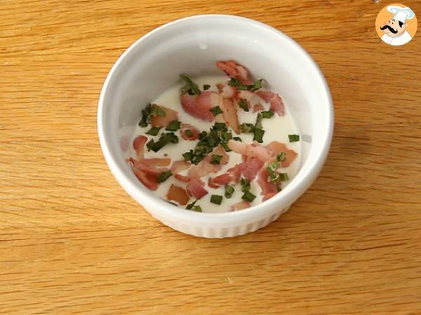 Uova in cocotte con pancetta, la ricetta ideale per una cena last minute! - Preparazione tappa 1