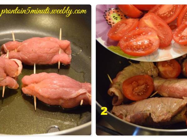 Involtini Ripieni Mozzarella e Pomodoro - Preparazione tappa 2
