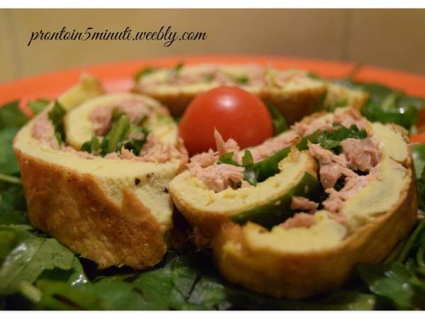 Rotolo di Frittata Farcito - Preparazione tappa 2
