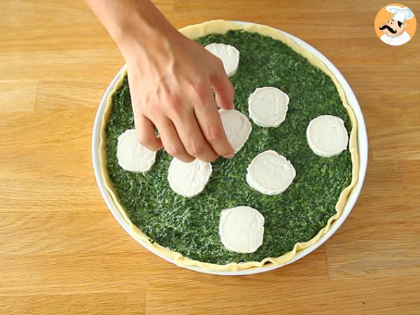 Quiche con spinaci e formaggio caprino - Preparazione tappa 3