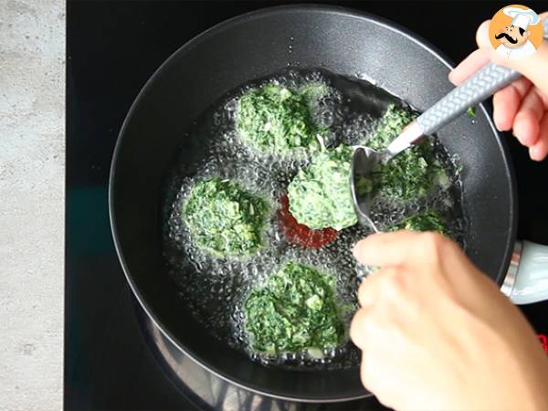 Frittelle di spinaci - Preparazione tappa 3