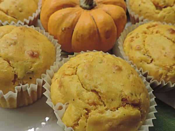 Muffin zucca e salmone - Preparazione tappa 1