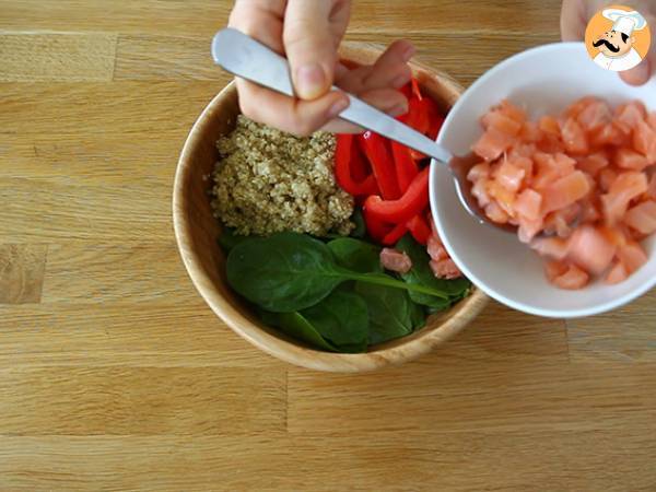 Buddha bowl al salmone - Preparazione tappa 2
