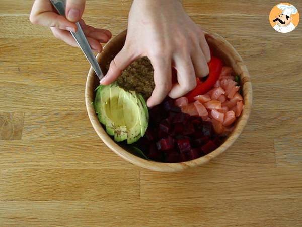 Buddha bowl al salmone - Preparazione tappa 3