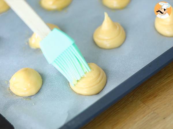 Bignè con foie gras e confettura di cipolle - Preparazione tappa 3