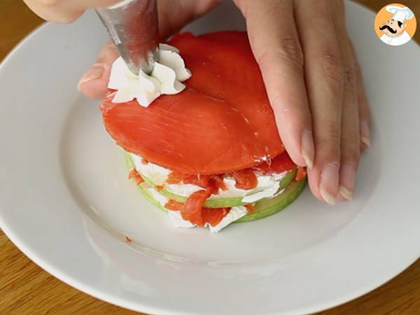 Millefoglie di salmone e mela verde - Preparazione tappa 5