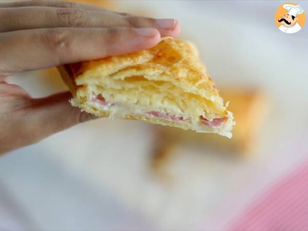 Fagottini di sfoglia con prosciutto e formaggio - Preparazione tappa 6