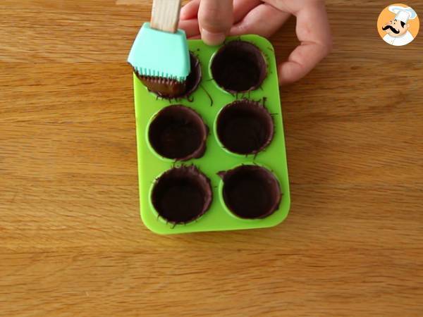 Cioccolatini con mandorle e caramello - Preparazione tappa 2