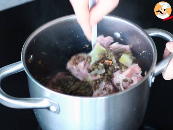 Spalla di maiale con lenticchie - Preparazione tappa 4