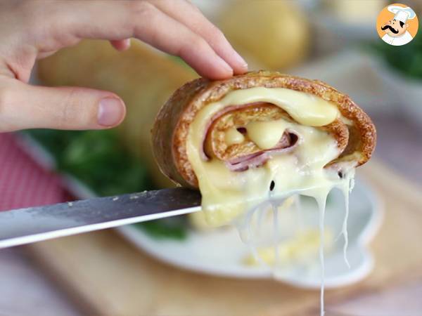 Rotolo di patate con scamorza e prosciutto - Preparazione tappa 6