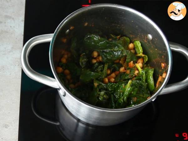 Zuppa di ceci con spinaci - Preparazione tappa 5
