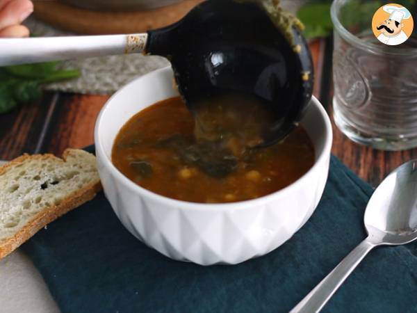 Zuppa di ceci con spinaci - Preparazione tappa 7
