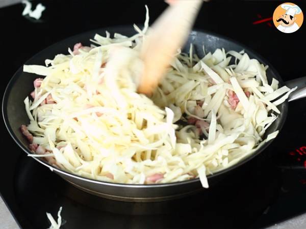 Cavolo stufato con pancetta - Preparazione tappa 2