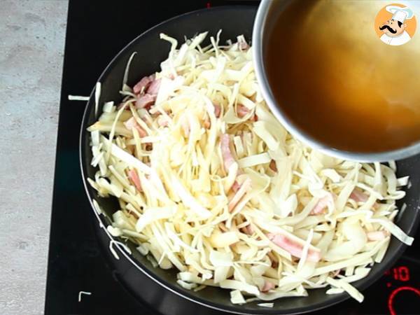 Cavolo stufato con pancetta - Preparazione tappa 3