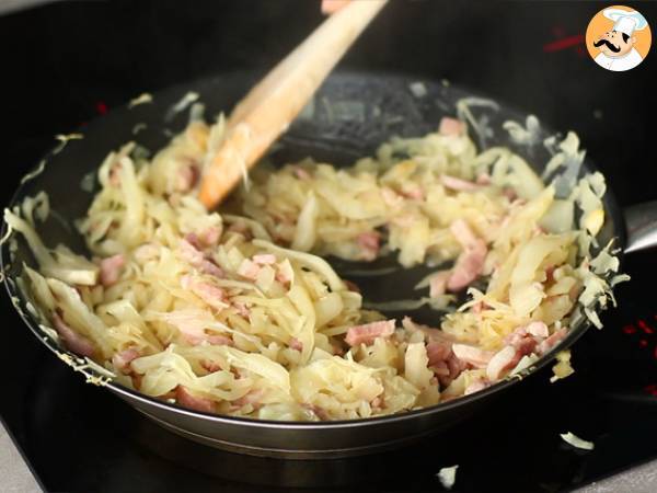 Cavolo stufato con pancetta - Preparazione tappa 4