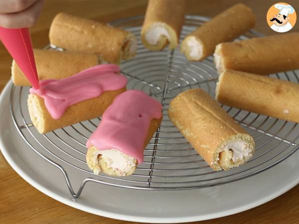 Pantera rosa - Rotolini alla fragola - Preparazione tappa 10