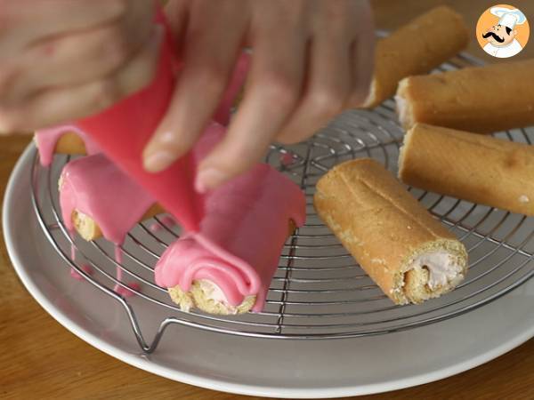 Pantera rosa - Rotolini alla fragola - Preparazione tappa 11