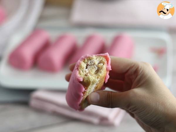 Pantera rosa - Rotolini alla fragola - Preparazione tappa 12