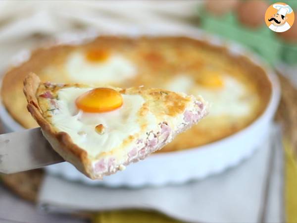 Quiche con uova e prosciutto - Preparazione tappa 7