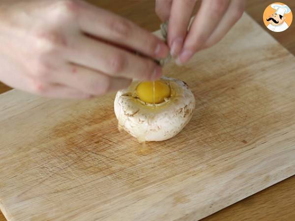 Funghi con uova di quaglia - Preparazione tappa 2