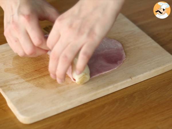 Indivia al gratin con prosciutto - Preparazione tappa 2