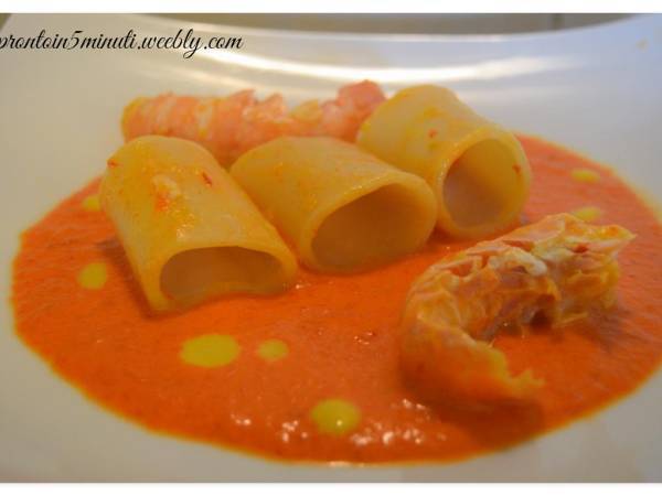 Paccheri Scampi e Peperoni - Preparazione tappa 2