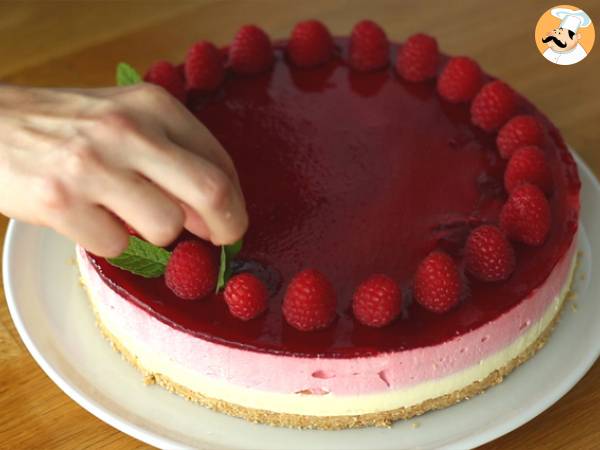 Bavarese lamponi e cioccolato bianco (video tutorial) - Preparazione tappa 15