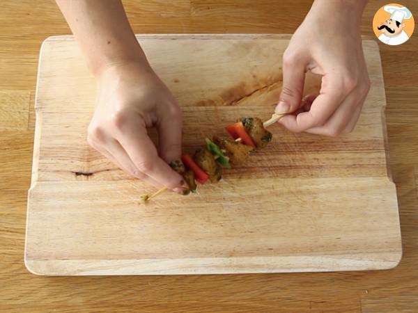 Spiedini di pollo con peperoni - Preparazione tappa 3