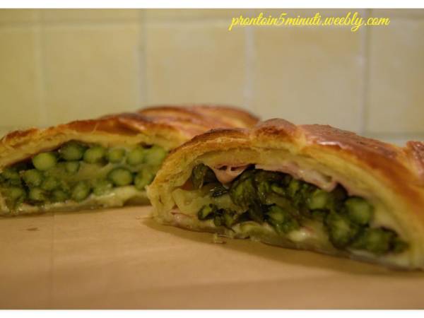 Rotolo Asparagi Prosciutto Cotto e Scamorza - Preparazione tappa 2
