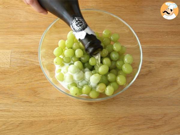 Uva al prosecco - Preparazione tappa 1