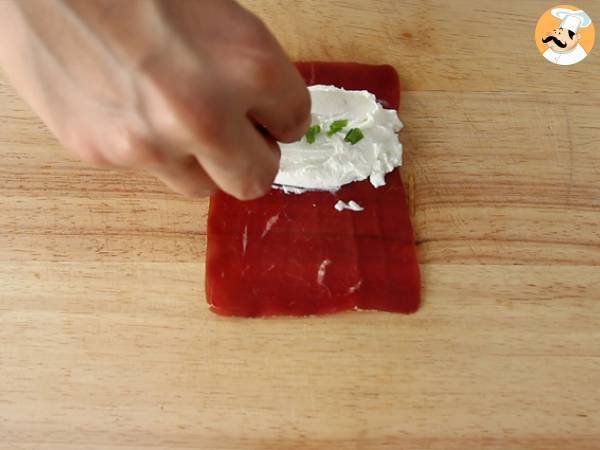Involtini di bresaola e formaggio di capra fresco - Preparazione tappa 2