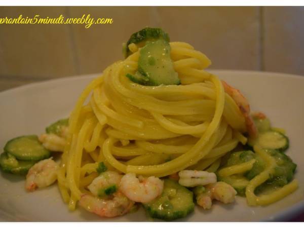Tonnarelli Gamberi e Zucchine - Preparazione tappa 2