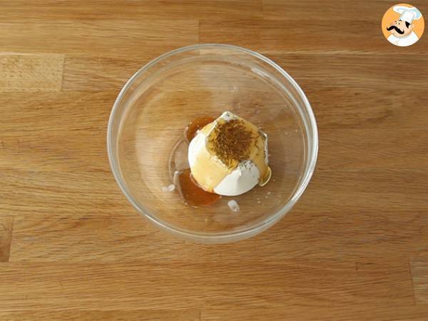 Samosa con formaggio fresco e miele - Preparazione tappa 1