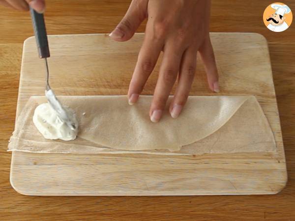 Samosa con formaggio fresco e miele - Preparazione tappa 3