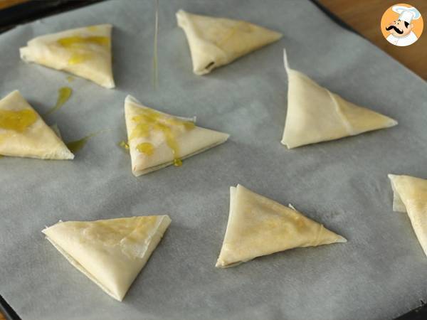 Samosa con formaggio fresco e miele - Preparazione tappa 5