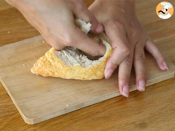 Egg Boat al formaggio - Preparazione tappa 1
