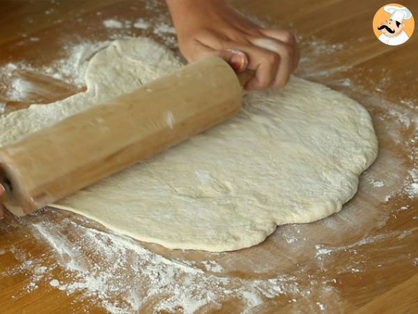 Focaccia farcita con cipolla e pancetta - Preparazione tappa 3