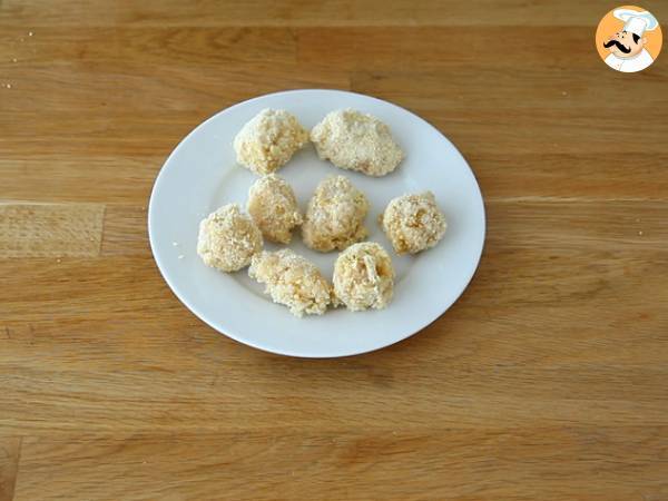 Crocchette di pasta con prosciutto cotto e formaggio - Preparazione tappa 3