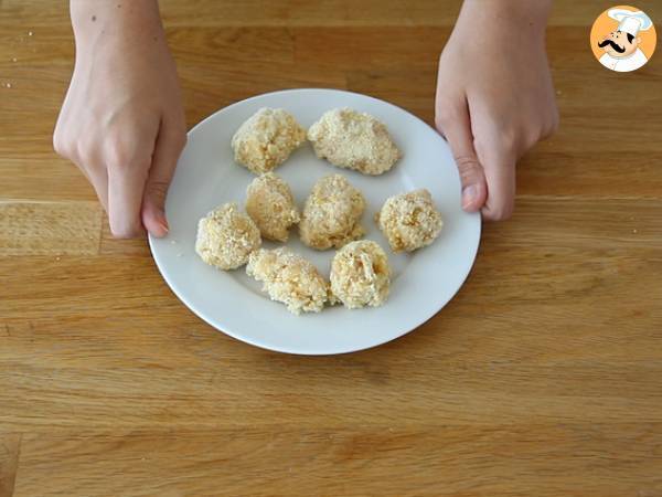 Crocchette di pasta con prosciutto cotto e formaggio - Preparazione tappa 4