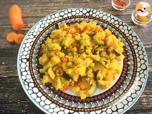Cous Cous veloce con pollo e verdure - Preparazione tappa 3