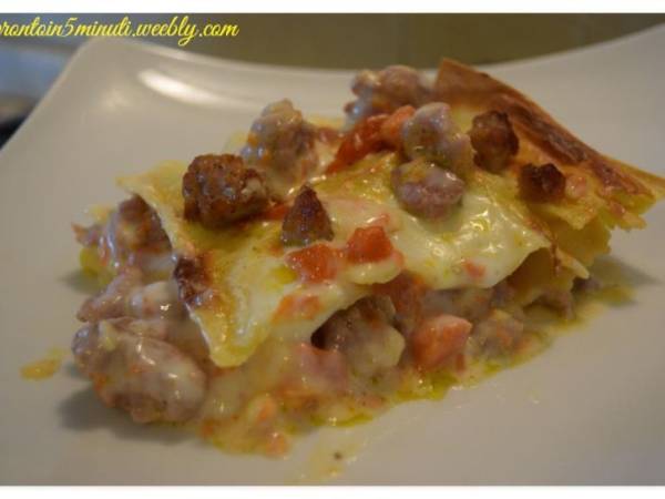 Lasagne Zucca e Salsiccia - Preparazione tappa 3