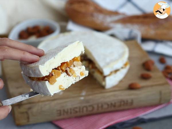 Brie farcito con mandorle e albicocche secche - Preparazione tappa 5