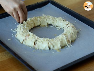 Corona di sfoglia con salmone - Preparazione tappa 10