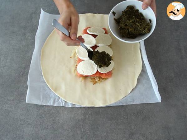 Salmone in crosta con spinaci - Preparazione tappa 3
