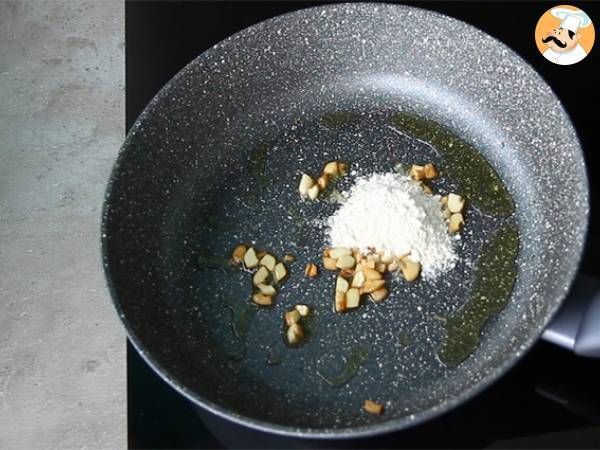 Filetto di merluzzo con vongole e piselli - Preparazione tappa 1