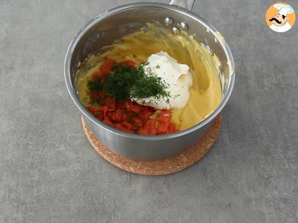 Soufflé al salmone affumicato - Preparazione tappa 3